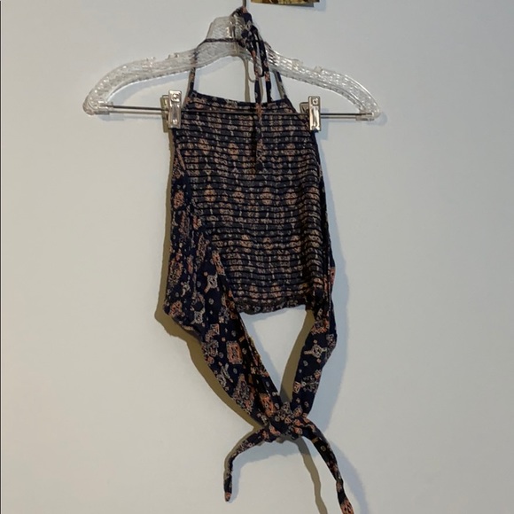 Blue Patterned Halter - Picture 3 of 3